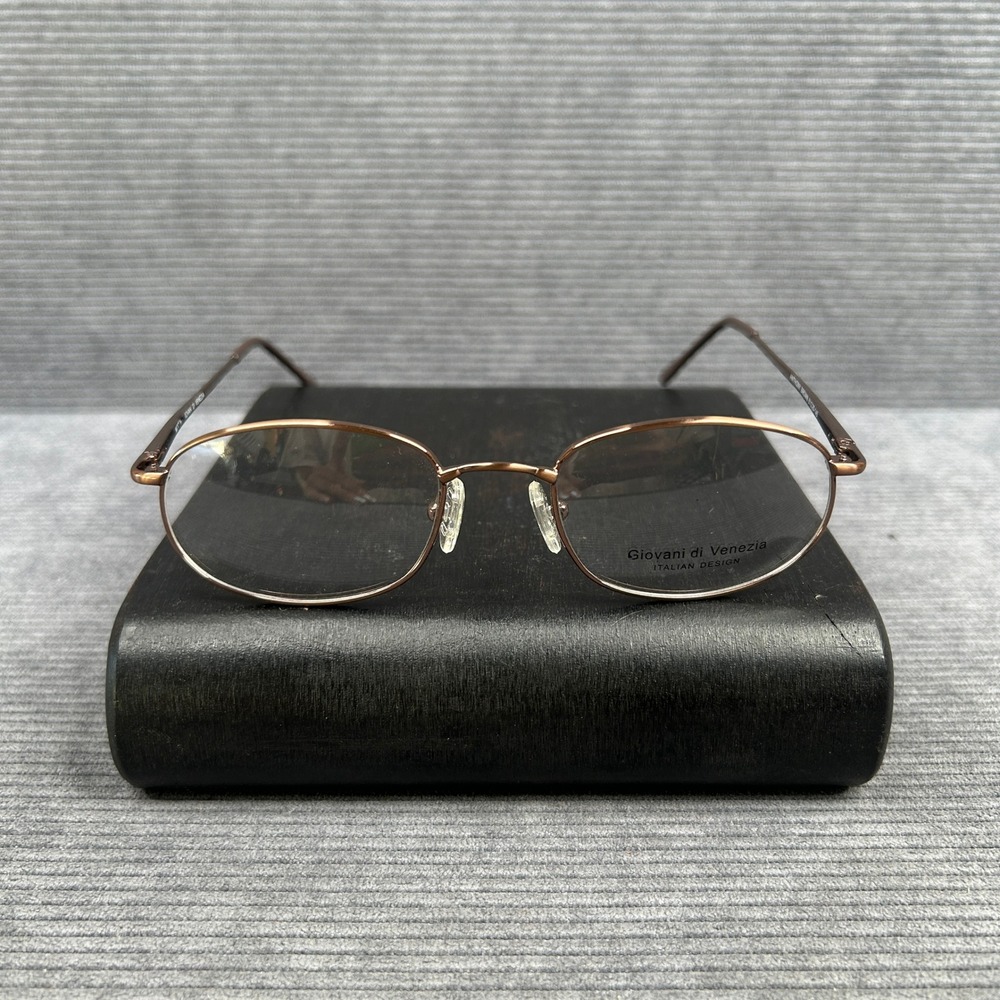 Giovani di Venezia Anthony Brown Y2k Eyeglass Frames Italian Design 51-20-145
